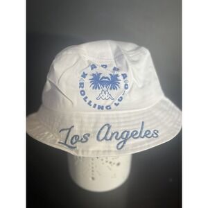 Kappa Rolling Loud Los Angelos White Bucket Hat Embroidered 100% Cotton NWT‎